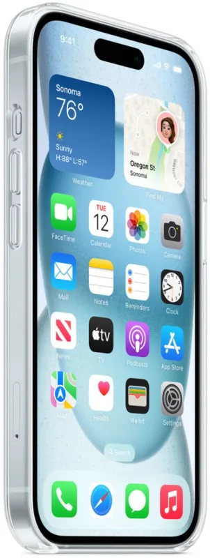 Чехол (клип-кейс) Apple для Apple iPhone 15 Plus Clear Case MT213FE/A with MagSafe прозрачный