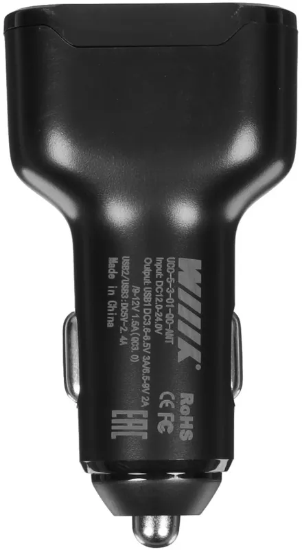 Автомобильное зар./устр. Wiiix UCC-5-3-01-QC-ANT 2.1A (QC)