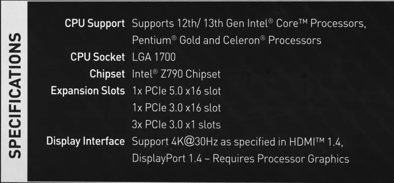 Материнская плата MSI PRO Z790-S WIFI