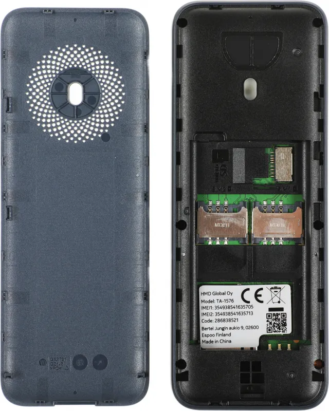 Мобильный телефон Nokia 130 TA-1576 DS EAC темно-синий моноблок 2Sim 2.4" 240x320 Series 30+ GSM900/1800 Protect FM Micro SD max32Gb