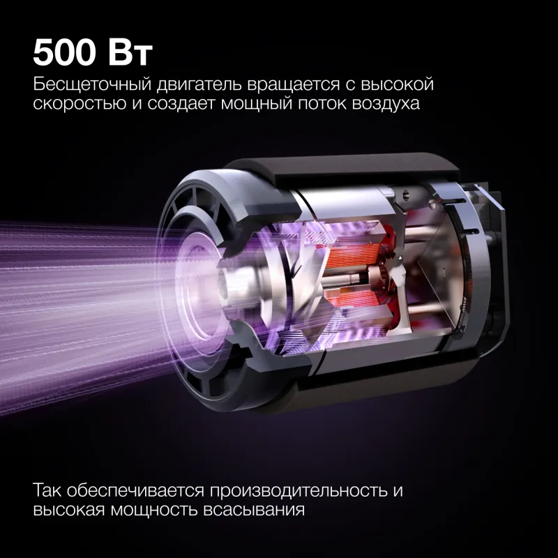 Пылесос ручной Hyundai HYV-S7970 500Вт серый/синий