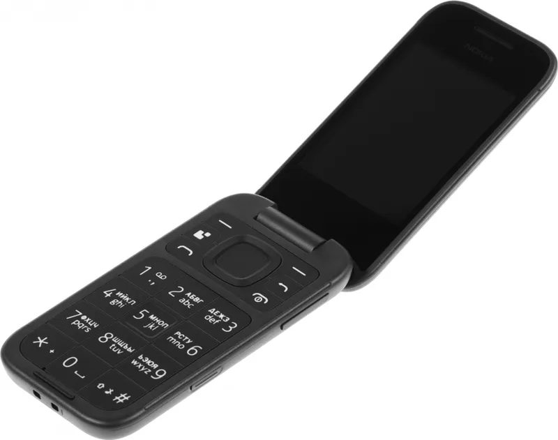 Мобильный телефон Nokia 2660 TA-1469 DS EAC черный раскладной 3G 4G 2Sim 1.8" 120x160 Series 30+ 0.3Mpix GSM900/1800 GSM1900 FM Micro SD max32Gb