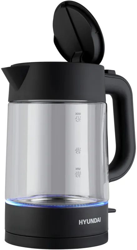 Чайник электрический Hyundai HYK-G7707 1.7л. 2200Вт графит корпус: стекло