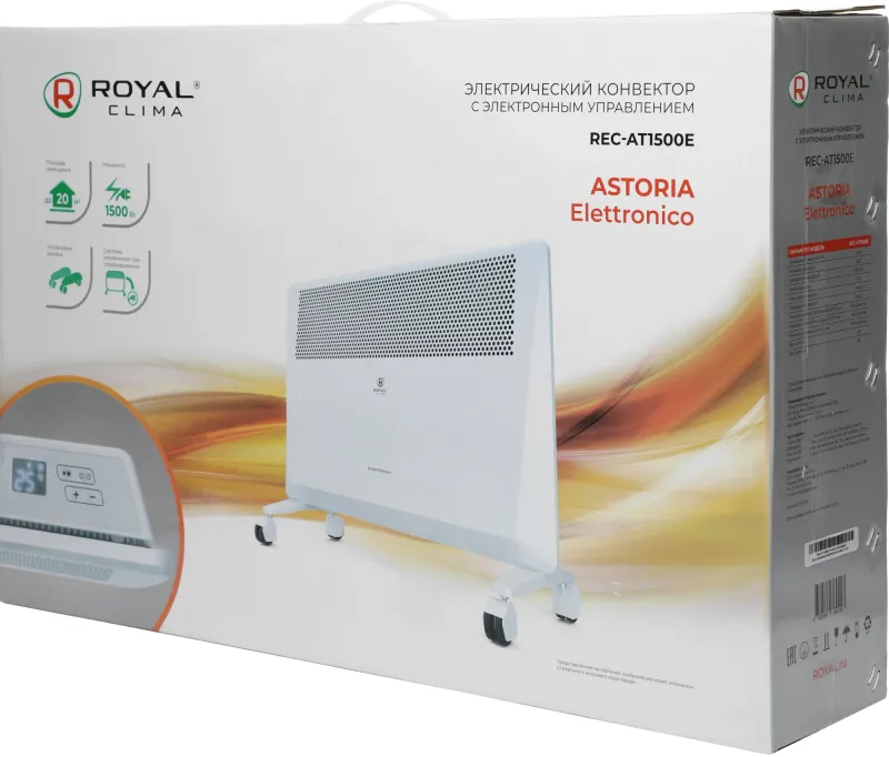Конвектор Royal Clima Astoria Elettronico REC-AT1500E 1500Вт белый