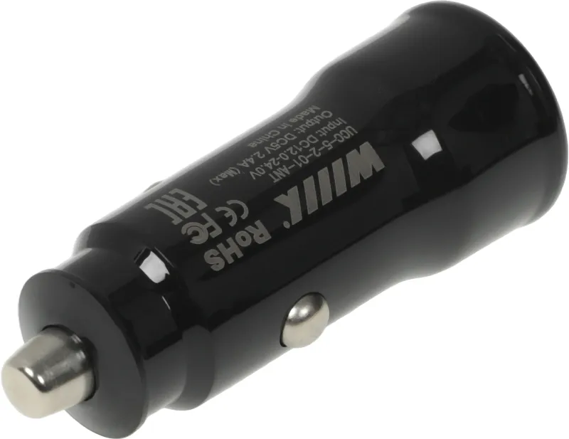 Автомобильное зар./устр. Wiiix UCC-5-2-01-ANT 2.4A (PD) 2xUSB черный