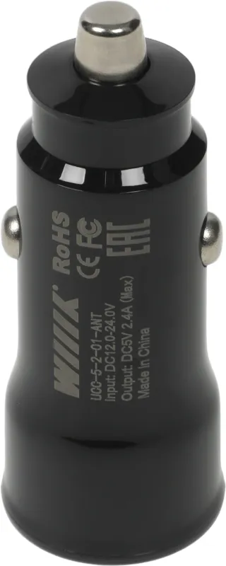 Автомобильное зар./устр. Wiiix UCC-5-2-01-ANT 2.4A (PD) 2xUSB черный