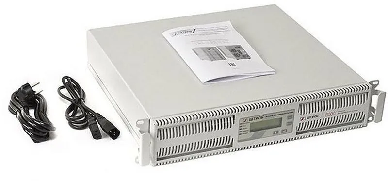 ШТИЛЬ ИБП 3000 ВА; 1 фазный; on-line; батарея: 96В ext (no incl), ЗУ 2А; rack