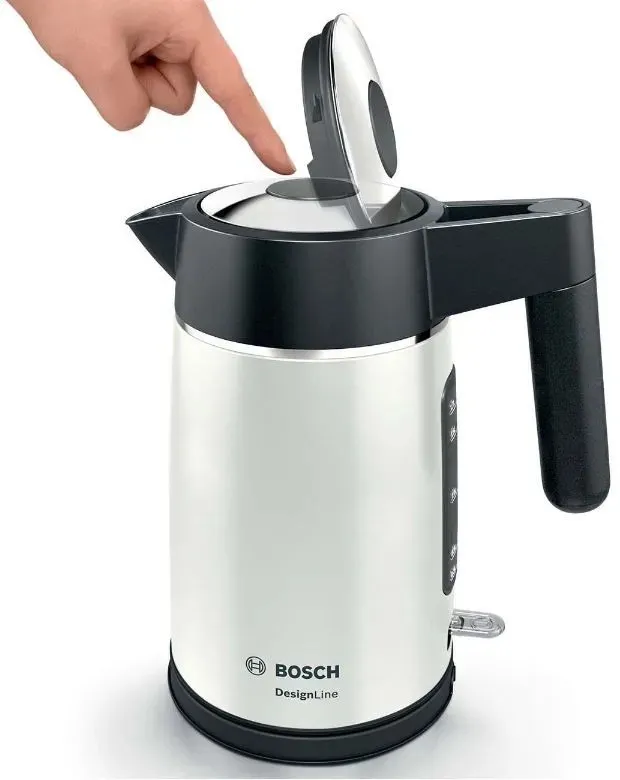 Чайник электрический Bosch TWK5P471 1.7л. 2400Вт серый/черный корпус: металл/пластик