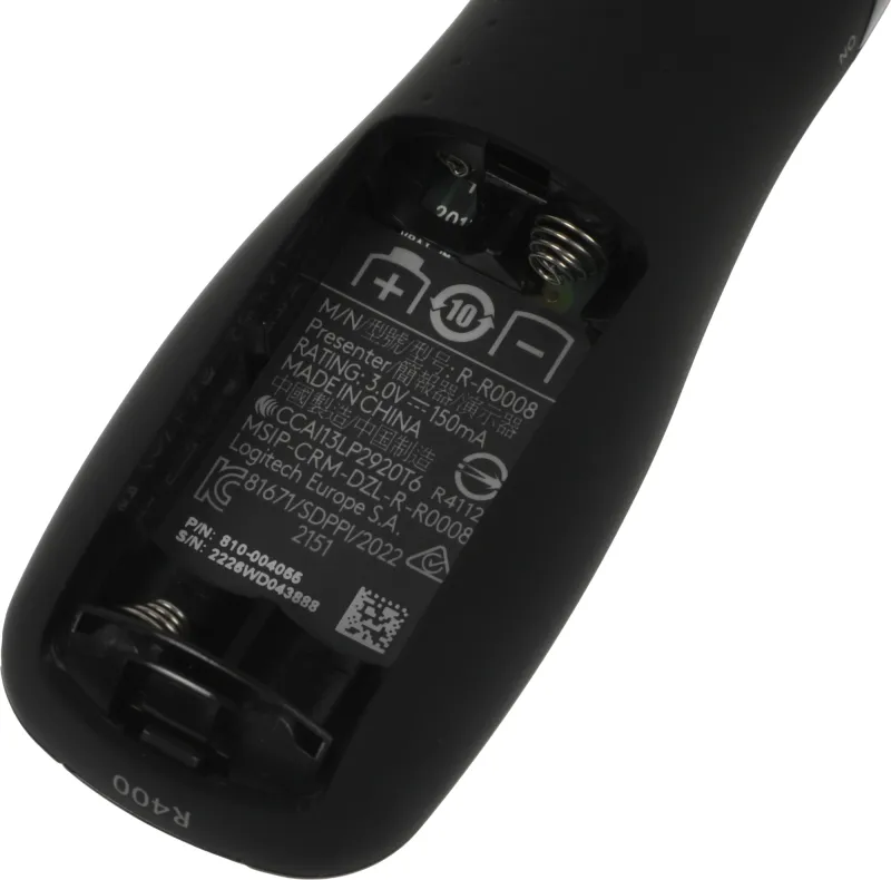 Презентер Logitech R400 Radio USB (15м) черный