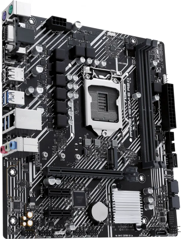 ASUS PRIME H510M-E R2.0, LGA1200, H470, 2*DDR4, DP+VGA + HDMI, 4 SATA 6, M2, Gb LAN, USB 3.2, USB 2.0, mATX ; 90MB1FQ0-M0EAY0