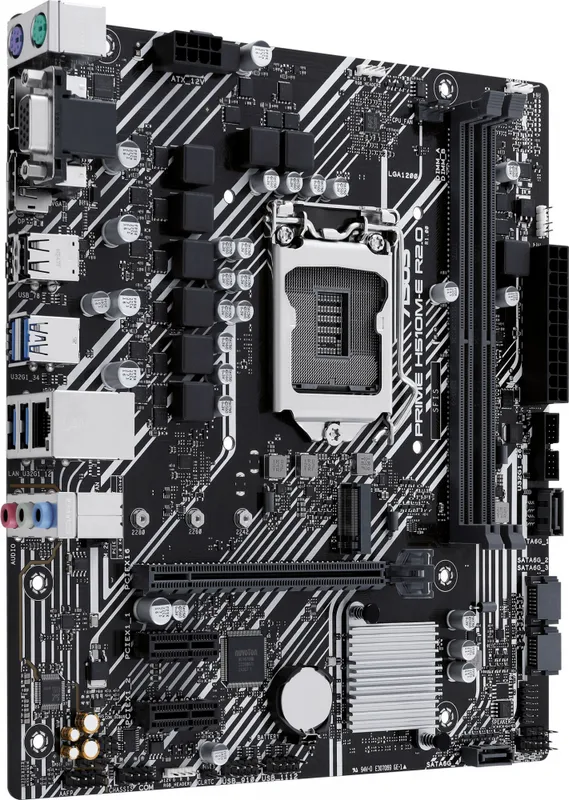 ASUS PRIME H510M-E R2.0, LGA1200, H470, 2*DDR4, DP+VGA + HDMI, 4 SATA 6, M2, Gb LAN, USB 3.2, USB 2.0, mATX ; 90MB1FQ0-M0EAY0