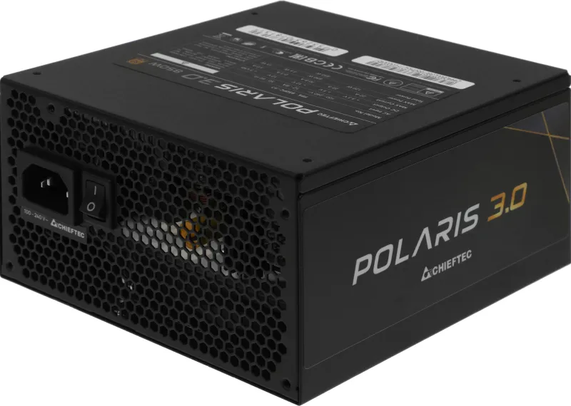Chieftec Polaris 3.0 PPS-850FC-A3 (ATX 3.0, 850W, 80 PLUS GOLD, Active PFC, 140mm fan, Full Cable Management, Gen5 PCIe) Retail
