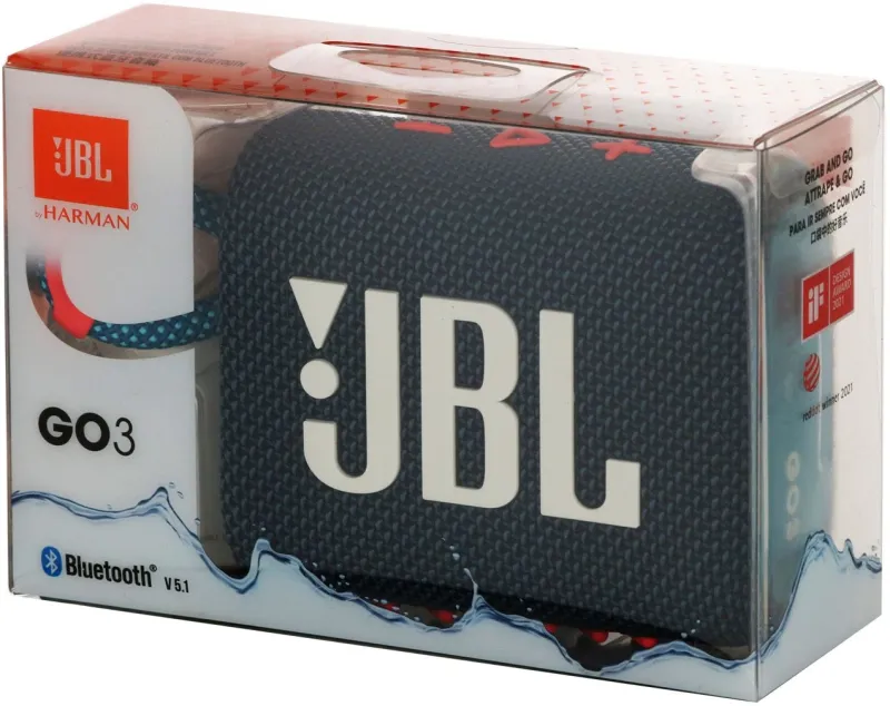 Колонка порт. JBL GO 3 синий/розовый 4.2W 1.0 BT 10м (JBLGO3BLUP)