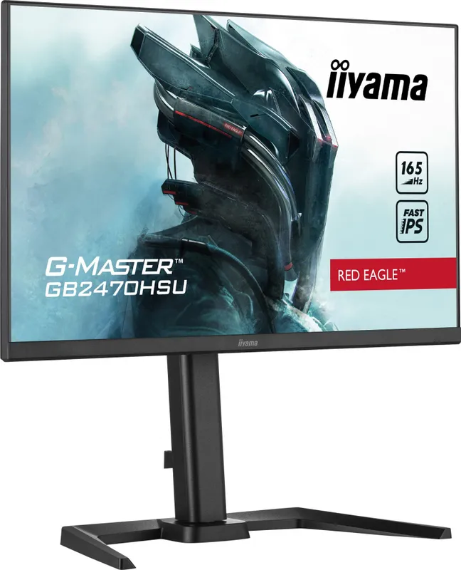 Монитор Iiyama 23.8" G-Master GB2470HSU-B5 черный IPS LED 0.8ms 16:9 HDMI M/M матовая HAS 250cd 178гр/178гр 1920x1080 165Hz FreeSync Premium DP FHD USB 4.5кг