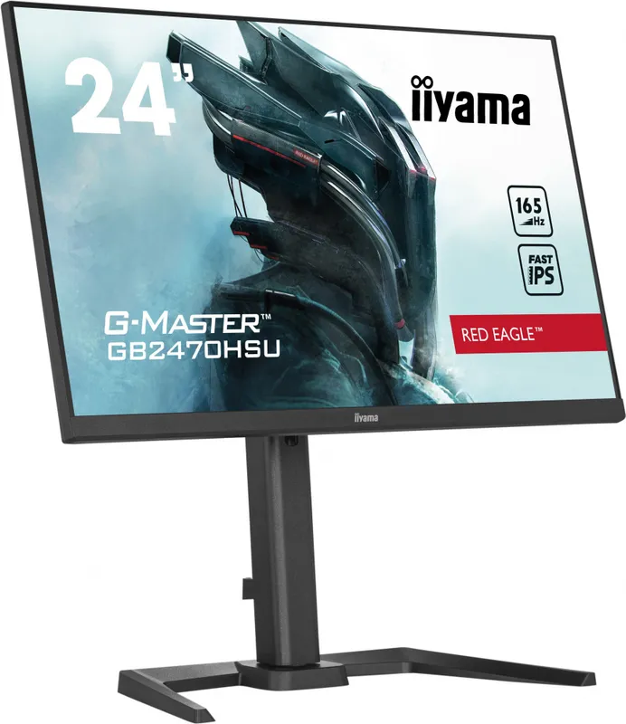 Монитор Iiyama 23.8" G-Master GB2470HSU-B5 черный IPS LED 0.8ms 16:9 HDMI M/M матовая HAS 250cd 178гр/178гр 1920x1080 165Hz FreeSync Premium DP FHD USB 4.5кг