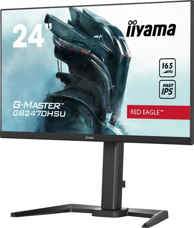 Монитор Iiyama 23.8" G-Master GB2470HSU-B5 черный IPS LED 0.8ms 16:9 HDMI M/M матовая HAS 250cd 178гр/178гр 1920x1080 165Hz FreeSync Premium DP FHD USB 4.5кг