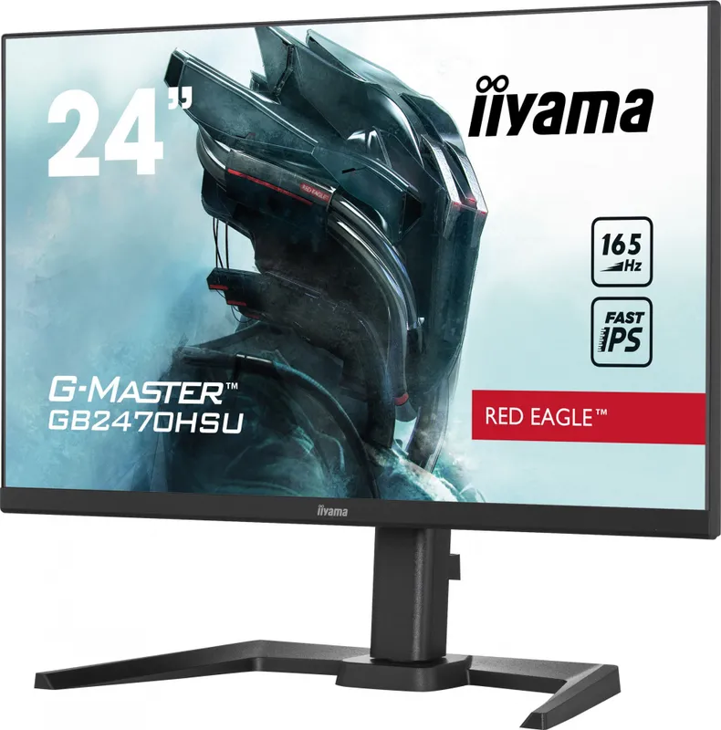 Монитор Iiyama 23.8" G-Master GB2470HSU-B5 черный IPS LED 0.8ms 16:9 HDMI M/M матовая HAS 250cd 178гр/178гр 1920x1080 165Hz FreeSync Premium DP FHD USB 4.5кг