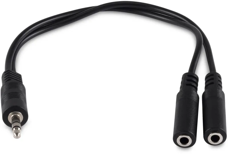 Адаптер аудио Buro BU-2XJACK-JACK 2xJack 3.5 (f)/Jack 3.5 (m) 0.2м. черный