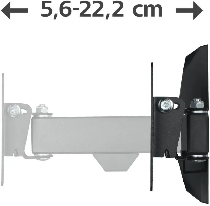 Кронштейн для телевизора Hama 00220820 черный 10"-26" макс.15кг настенный поворот и наклон