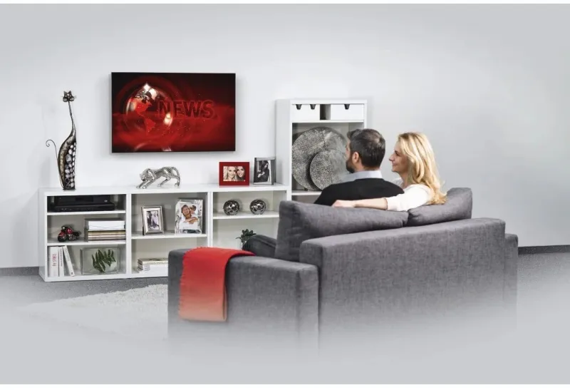 Кронштейн для телевизора Hama 00220813 черный 32"-75" макс.40кг настенный фиксированный