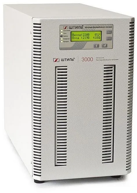 ШТИЛЬ ИБП 2000 ВА; 1 фазный; on-line; батарея: 96В, ext (no incl), ЗУ 4А; напольное