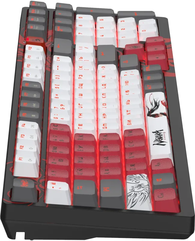 Клавиатура A4Tech Bloody S98 Naraka BLMS Plus механическая черный/красный USB for gamer LED (S98 NARAKA BLMS RED PLUS)