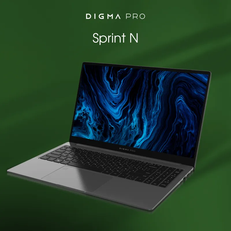 Ноутбук Digma Pro Sprint N Ryzen 7 5700U 16Gb SSD512Gb AMD Radeon 15.6" IPS FHD (1920x1080) Windows 11 Professional dk.grey WiFi BT Cam 4700mAh (DN15R7-ADXW03)