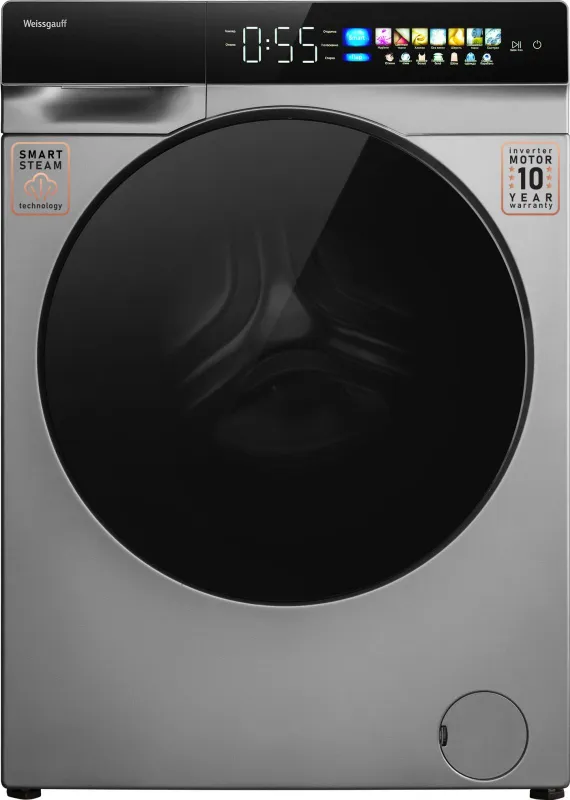 Стиральная машина Weissgauff WM 998 Full Touch DC класс: A+++ загр.фронтальная макс.:12кг серебристый