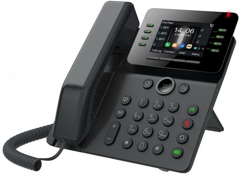 Телефон Fanvil V63 Enterprise Phone, 6-Party Local Conference, HD voice, 6 SIP lines, 2.7-inch (192x64) graphical LCD, Opus+IPV6, 15 DSS keys, PSU