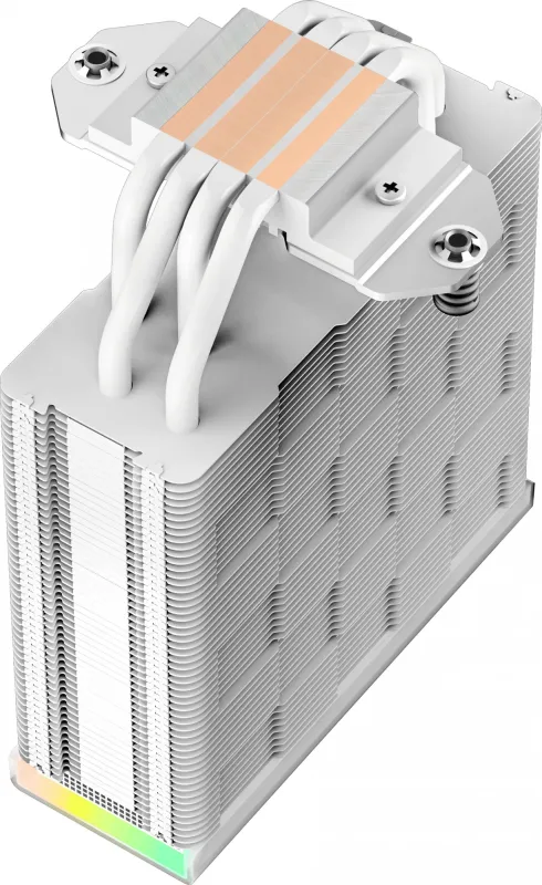 Кулер для процессора DEEPCOOL AK400 DIGITAL WH LGA1700/1200/115X/AM5/AM4 (18шт/кор, TDP 260W, PWM, Fan 120mm, 4 тепл. трубки, ARGB, белый) RET
