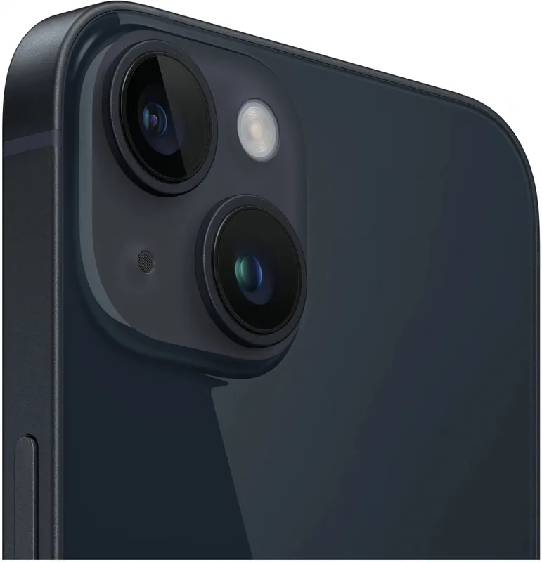 Смартфон Apple A2882 iPhone 14 256Gb 6Gb темная ночь моноблок 3G 4G 1Sim 6.1" 1170x2532 iOS 15 12Mpix 802.11 a/b/g/n/ac/ax NFC GPS GSM900/1800 GSM1900 Protect