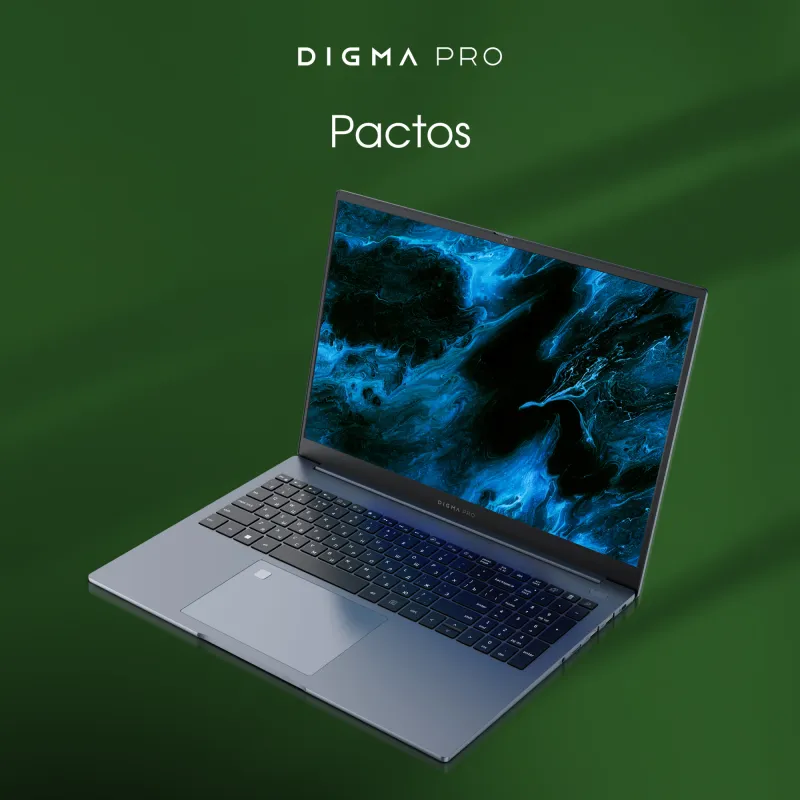 Ноутбук Digma Pro Pactos Core i3 1215U 8Gb SSD256Gb Intel UHD Graphics 16" IPS WUXGA (1920x1200) Windows 11 Professional dk.grey WiFi BT Cam 6060mAh (DN16P3-8CXW01)