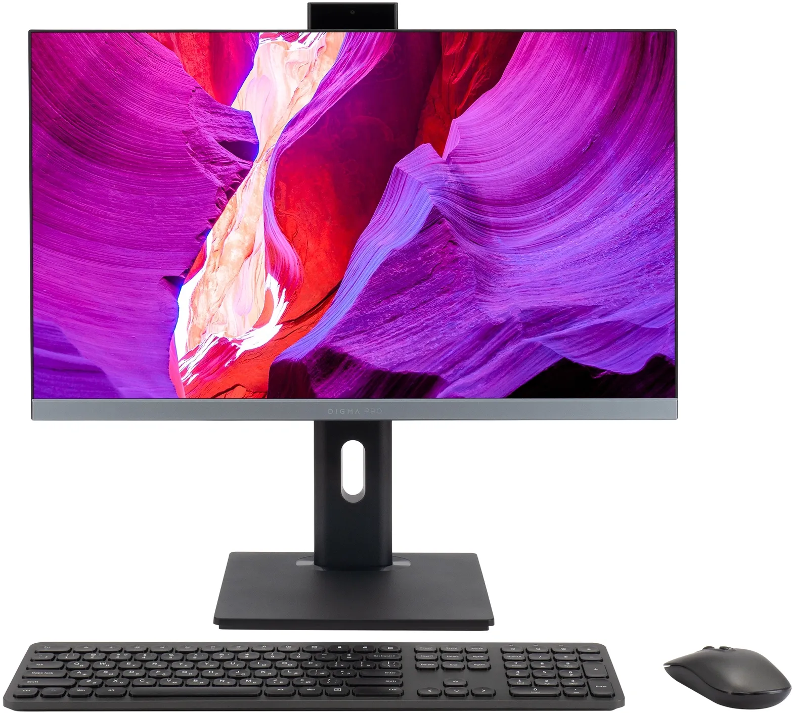 Моноблок Digma Pro Unity 23.8" Full HD i7 1255U (1.7) 16Gb SSD512Gb Iris Xe Windows 11 Professional GbitEth WiFi BT 90W клавиатура мышь Cam серый 1920x1080