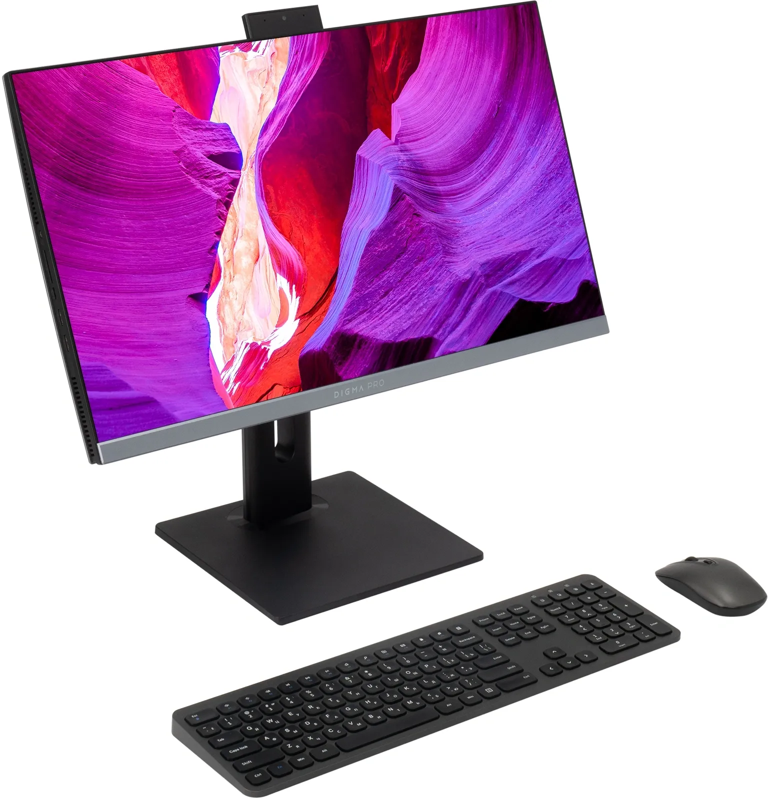 Моноблок Digma Pro Unity 23.8" Full HD i7 1255U (1.7) 16Gb SSD512Gb Iris Xe Windows 11 Professional GbitEth WiFi BT 90W клавиатура мышь Cam серый 1920x1080
