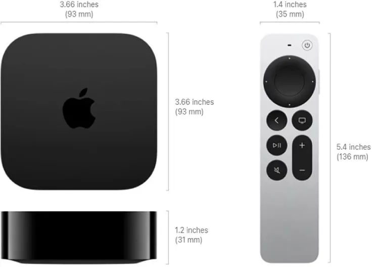 Медиаплеер Apple TV 4K A2843 128Gb