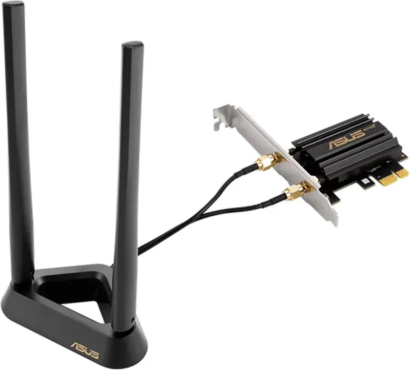Адаптер ASUS PCE-AXE59BT// WI-FI 802.11ax, 2402 + 574Mbps, PCI-E Adapter, 2 antenna; 90IG07I0-MO0B00
