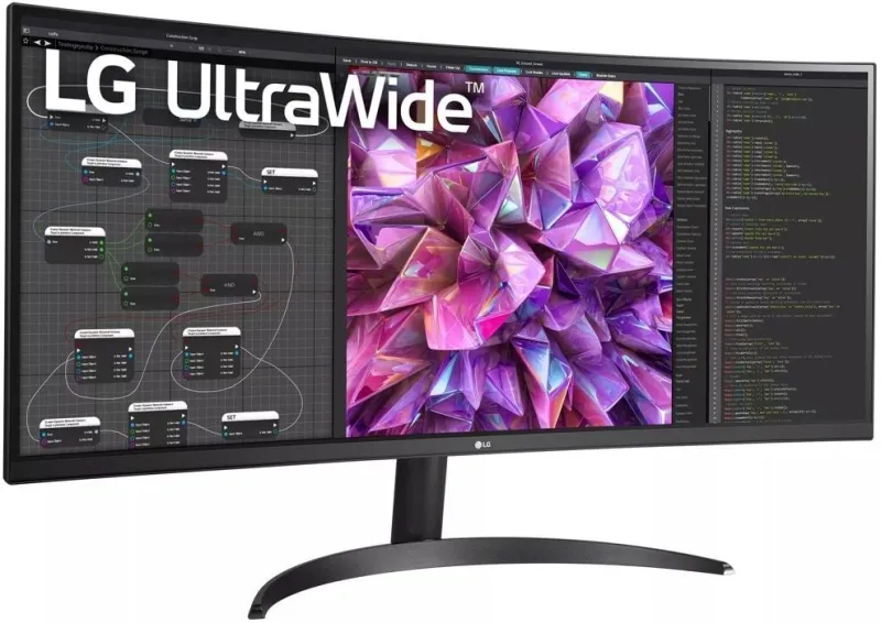 Монитор LG 34" 34WQ60C-B черный VA LED 5ms 16:9 HDMI матовая 1000:1 300cd 178гр/178гр 3440x1440 DP WQ 6.9кг