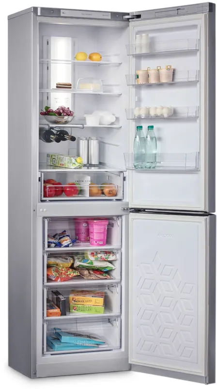 Холодильник Бирюса Б-M980NF 2-хкамерн. серебристый металлик