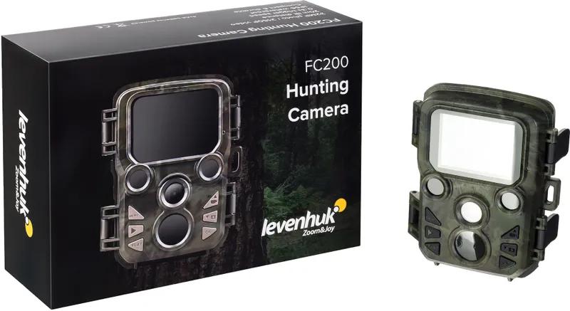 Фотоаппарат Levenhuk FC200 зеленый/камуфляж 8Mpix Zoom1x 2" 4K microSD/DPr/AA