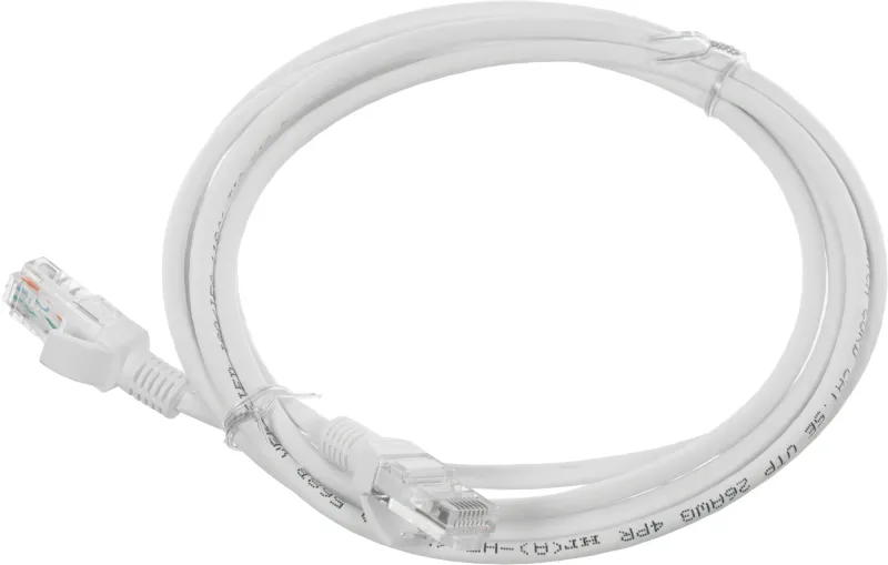 Патч-корд NTSS NTSS-PC-UTP-RJ45-5e-2.0-LSZH-WT UTP RJ-45 вил.-вилка RJ-45 кат.5E 2м белый LSZH 26AWG