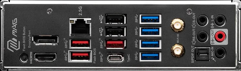 Материнская плата MSI MAG B650 TOMAHAWK WIFI SocketAM5 AMD B650 4xDDR5 ATX AC`97 8ch(7.1) 2.5Gg RAID+HDMI+DP