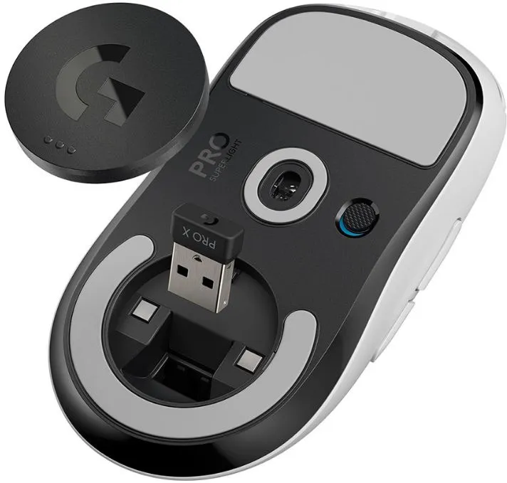 Мышь Logitech G PRO X SUPERLIGHT белый оптическая (25600dpi) беспроводная USB (4but)