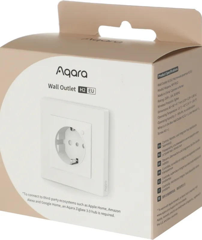 Умная розетка Aqara Wall Outlet H2 EU белый (WP-P01D)