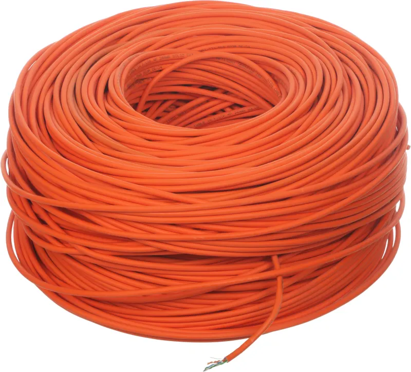 Кабель информационный NTSS NTSS-IN-FTP4-5Е-LSZH-OR кат.5E F/UTP 4X2X24AWG LSZH внешний 305м оранжевый