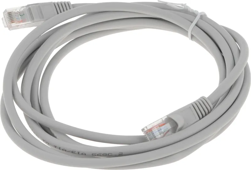 Патч-корд Buro UTP-5E-3M-G-LSZH UTP cat.5E 3м серый RJ-45 (m)-RJ-45 (m)