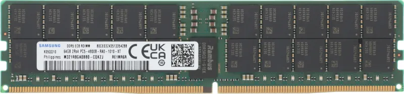 Память DDR5 64GB 4800MHz Samsung M321R8GA0BB0-CQKZJ OEM PC5-38400 CL40 DIMM ECC 288-pin 1.1В dual rank OEM