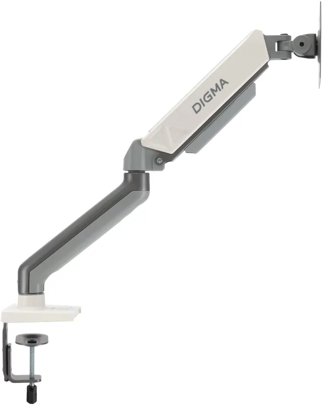 Кронштейн для мониторов ЖК Digma D-MM101 серый 17"-32" макс.9кг крепление к столешнице поворот и наклон