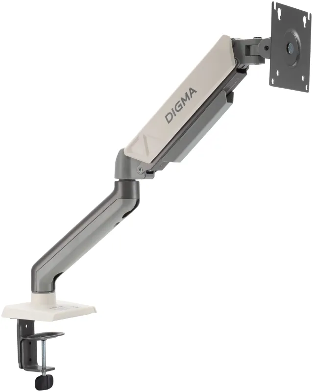 Кронштейн для мониторов ЖК Digma D-MM101 серый 17"-32" макс.9кг крепление к столешнице поворот и наклон