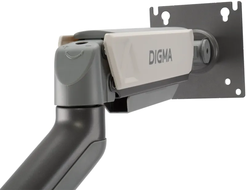 Кронштейн для мониторов ЖК Digma D-MM101 серый 17"-32" макс.9кг крепление к столешнице поворот и наклон