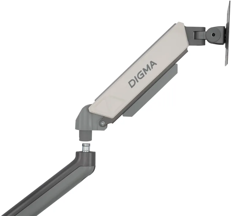 Кронштейн для мониторов ЖК Digma D-MM101 серый 17"-32" макс.9кг крепление к столешнице поворот и наклон